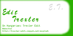 edit trexler business card